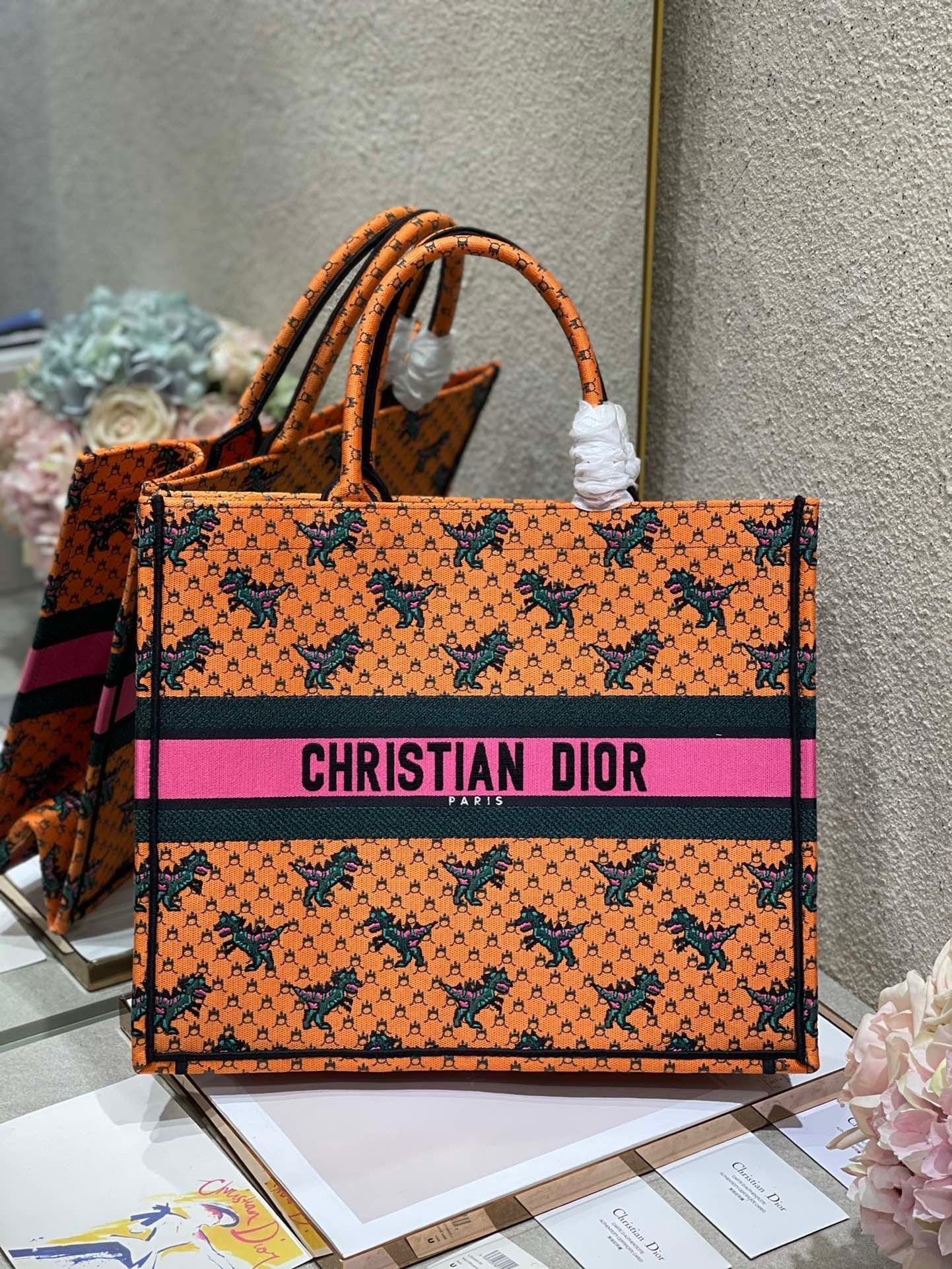 Top Quality Large Book Tote Orange Multicolor, For Women, Womens Handbags 16.5in/42cm CD