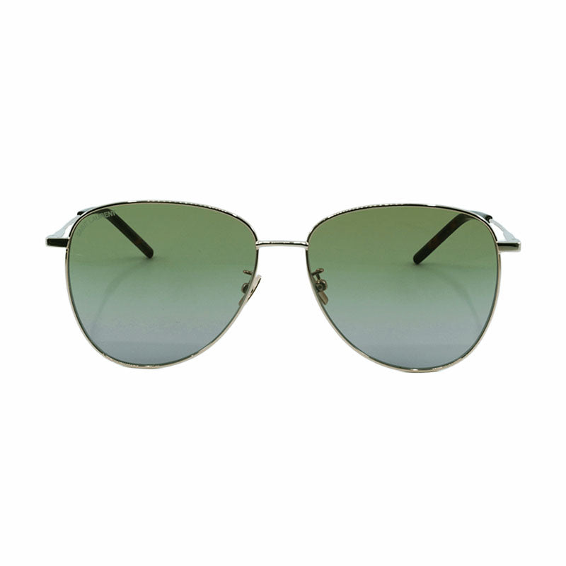 Saint Laurent Sunglasses Aviator Full Rim, Gold Frame and Green Gradient Lens SL328/K007