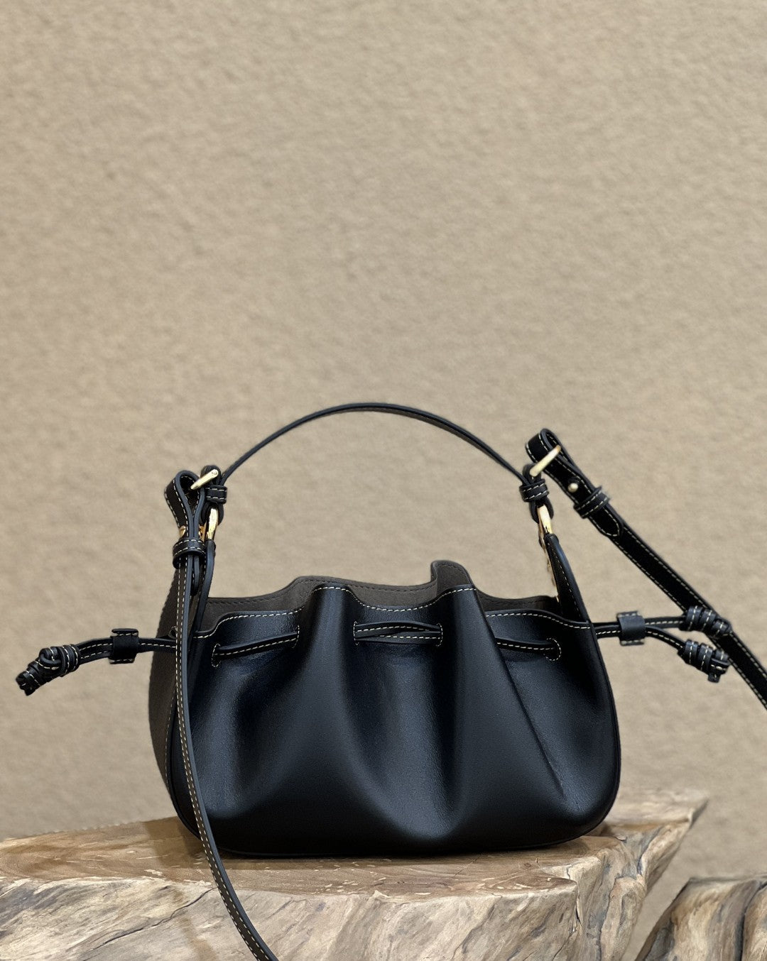Top QualityTop Quality Pomodorino Black Mini Bag For Woman 17cm/6.5in