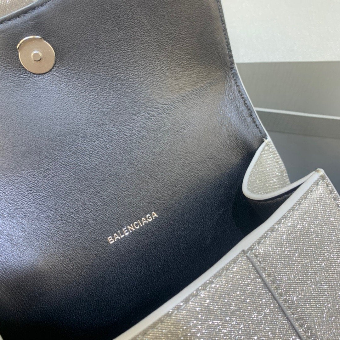 Top Quality Hourglass XS Handbag In Grey, For Women,  Bags 7.4in/19cm 5928332102G1501