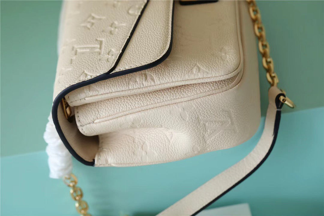 Top Quality Marceau Monogram Empreinte Cream Beige For Women,  Shoulder And Crossbody Bags 9.6in/29.5cm Top Quality M46201