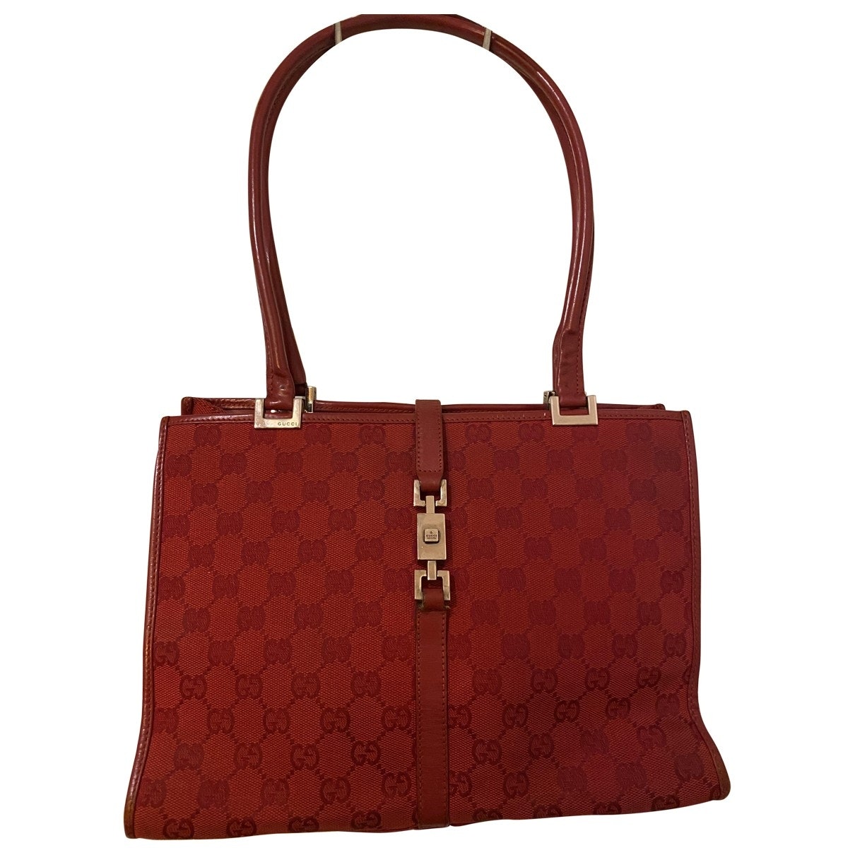 Gucci jackie    red cloth handbag