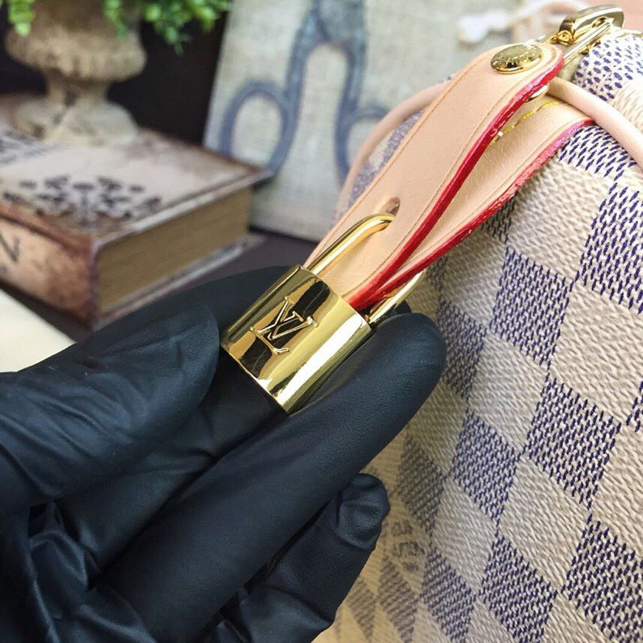 Top Quality Speedy 30 Damier Azur Canvas For Women, WoHandbags 11.8in/30cm Top Quality N41370