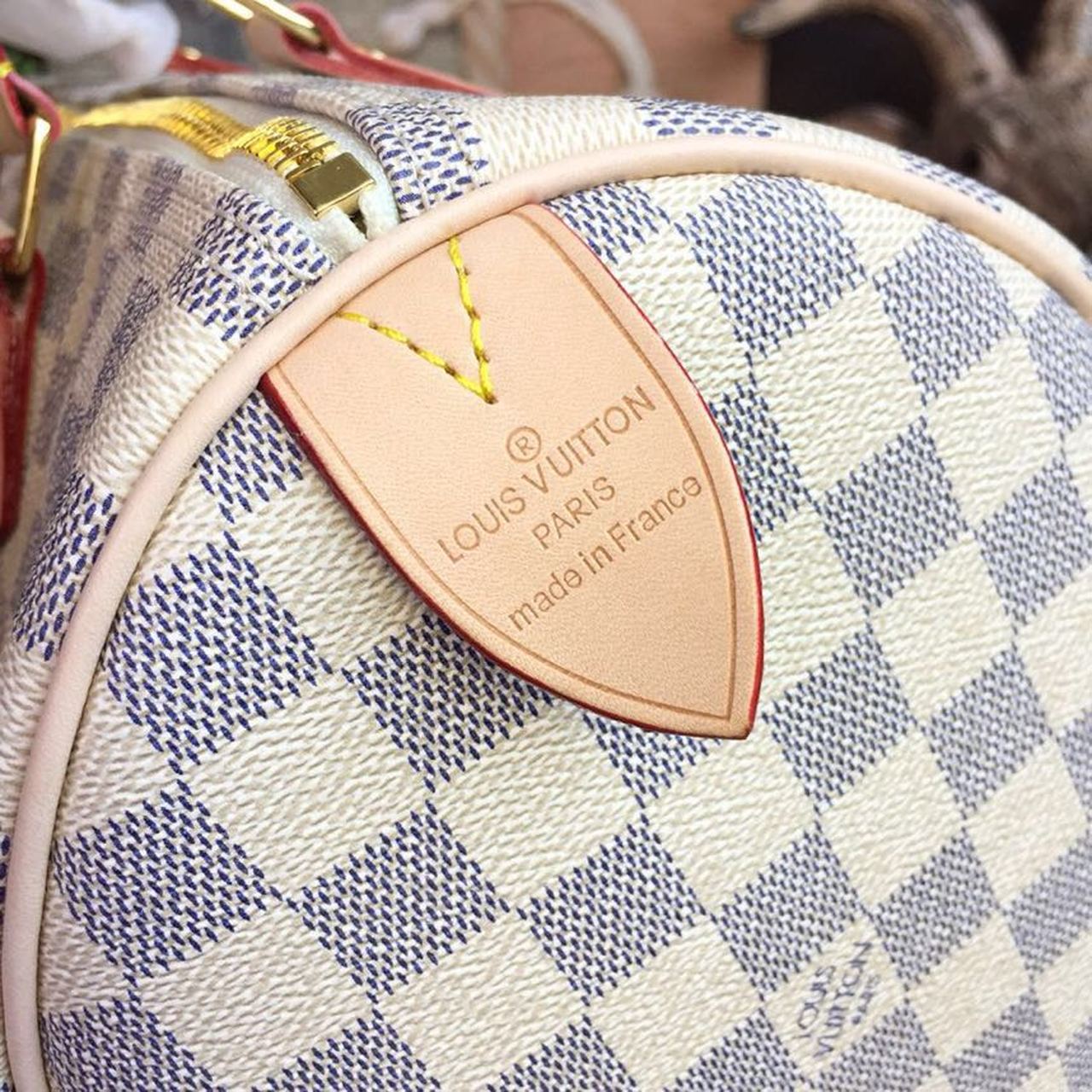 Top Quality Speedy 30 Damier Azur Canvas For Women, WoHandbags 11.8in/30cm Top Quality N41370