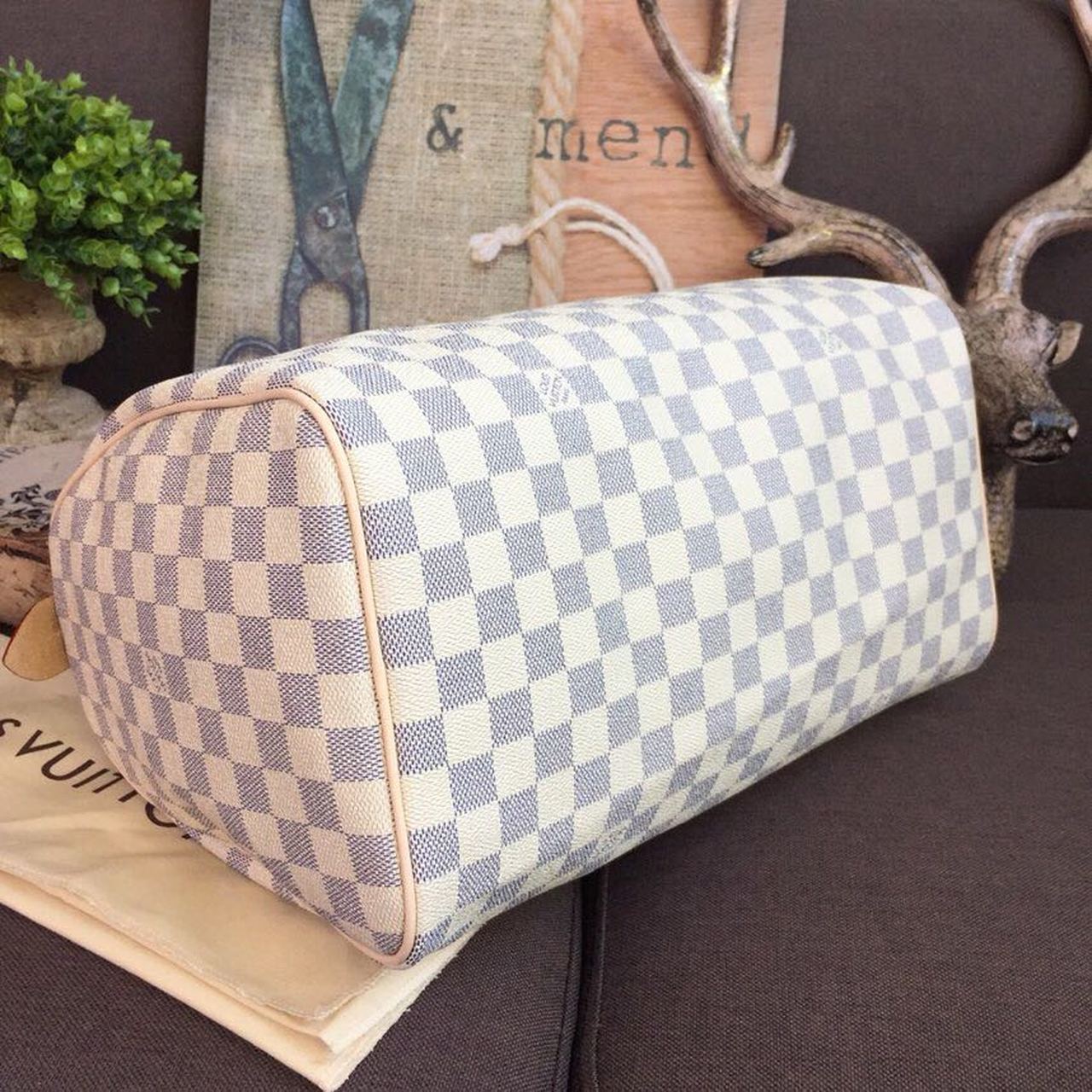 Top Quality Speedy 35 Damier Azur Canvas For Women, Womens Handbags 13.8in/35cm Top Quality N41369