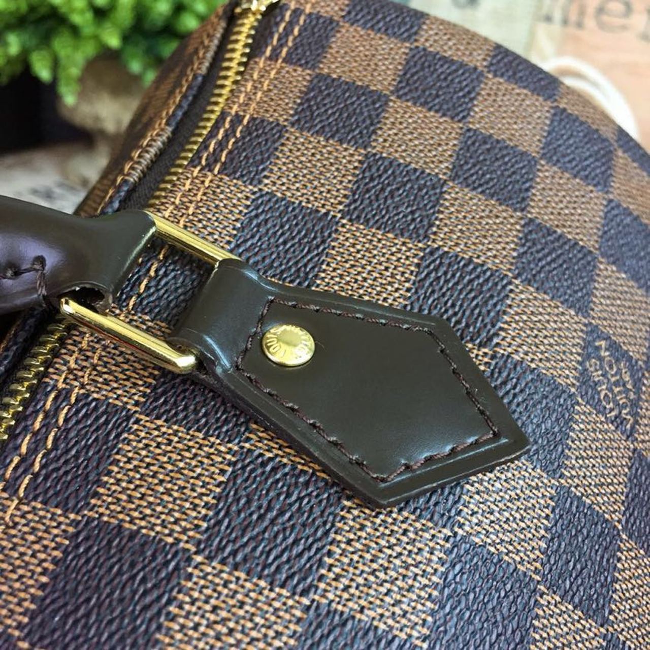 Top Quality Speedy 30 Bag Damier Ebene Canvas For Women 11.8in/30cm Brown Top Quality N41364