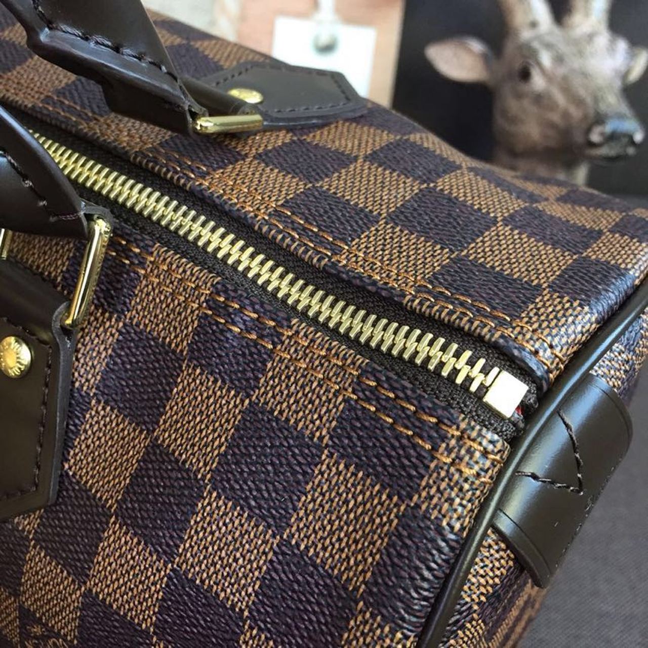 Top Quality Speedy 30 Bag Damier Ebene Canvas For Women 11.8in/30cm Brown Top Quality N41364