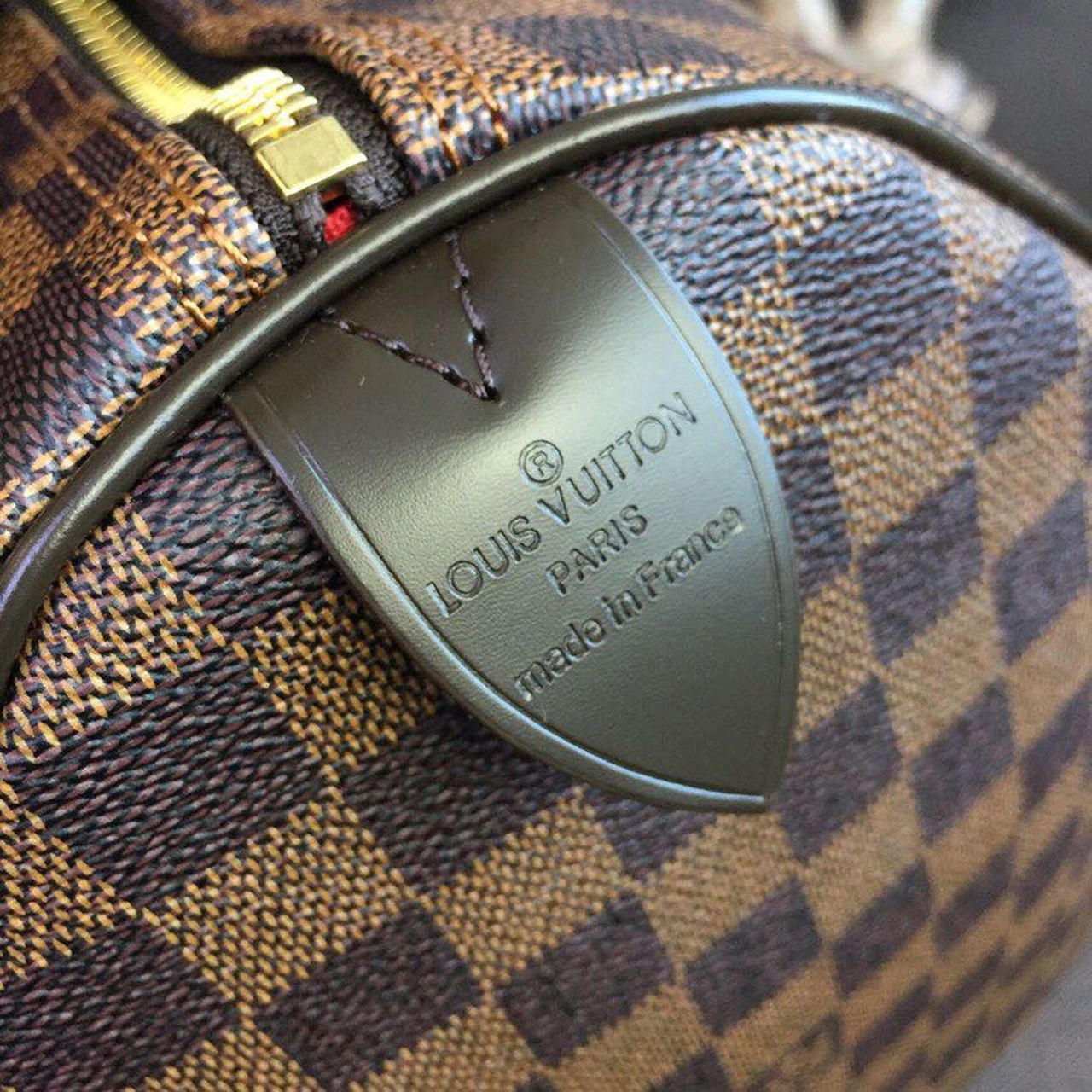 Top Quality Speedy 35 Damier Ebene Canvas For Women,  Travel Bags 13.8in/35cm Top Quality N41363