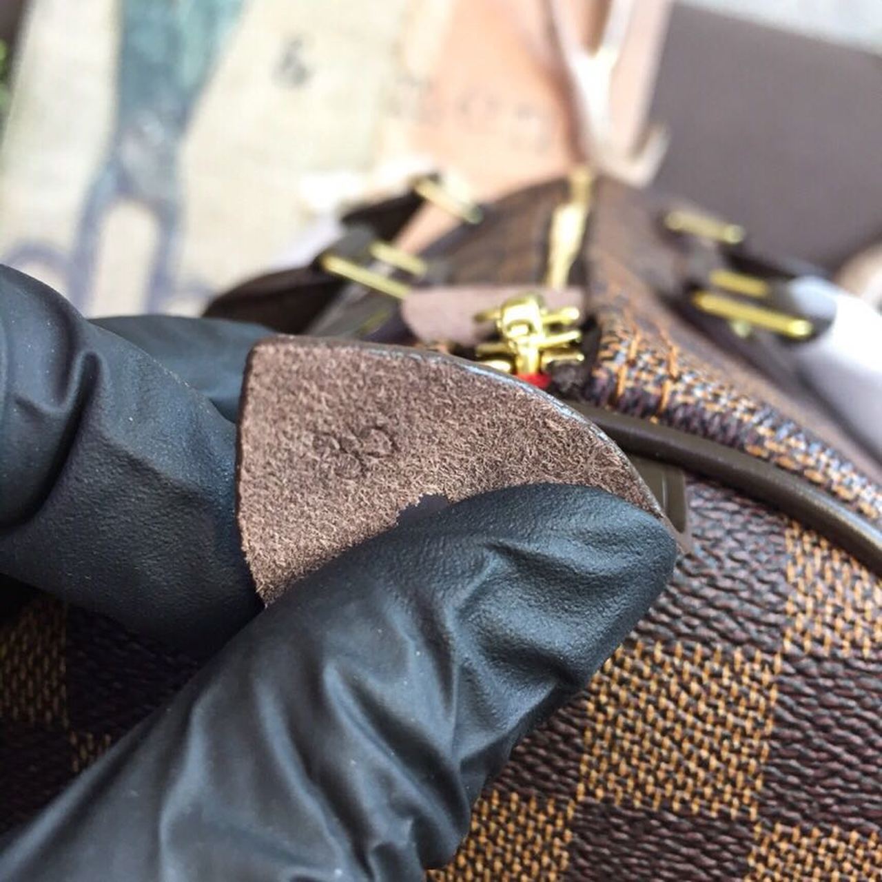 Top Quality Speedy 35 Damier Ebene Canvas For Women,  Travel Bags 13.8in/35cm Top Quality N41363