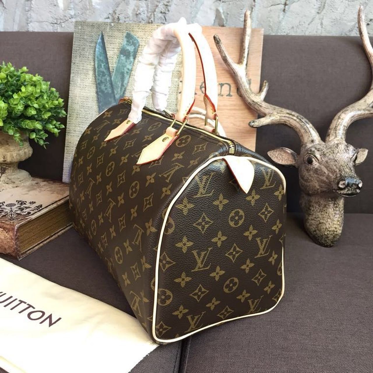Top Quality Speedy 30 Monogram Canvas For Women, Womens Handbags 11.8in/30cm Top Quality M41108