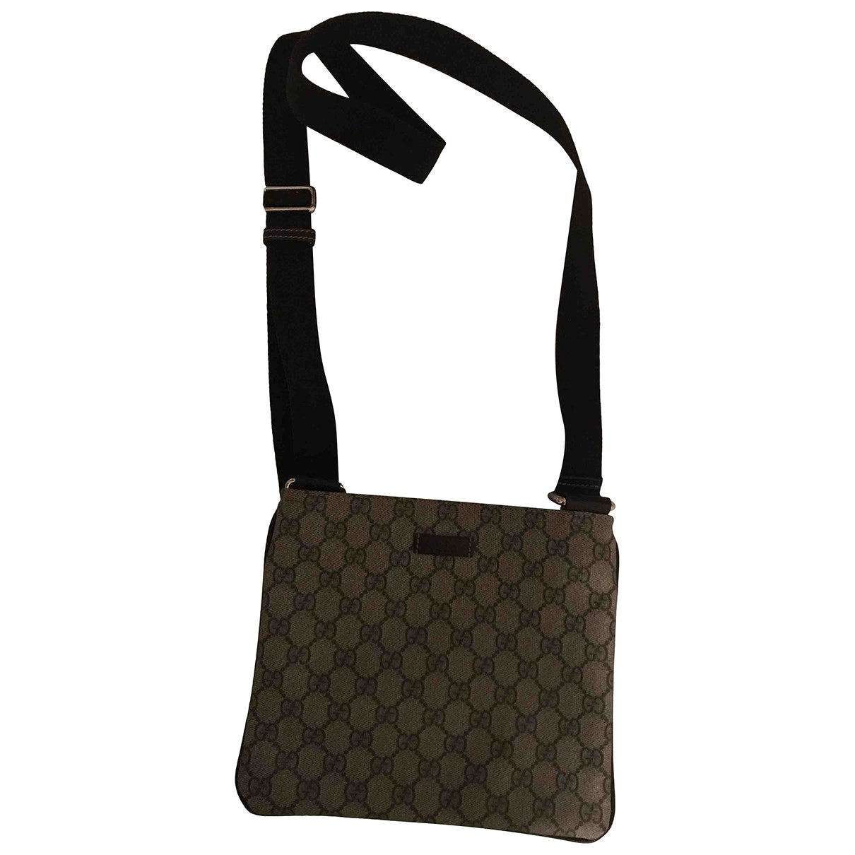Gucci brown cloth handbag