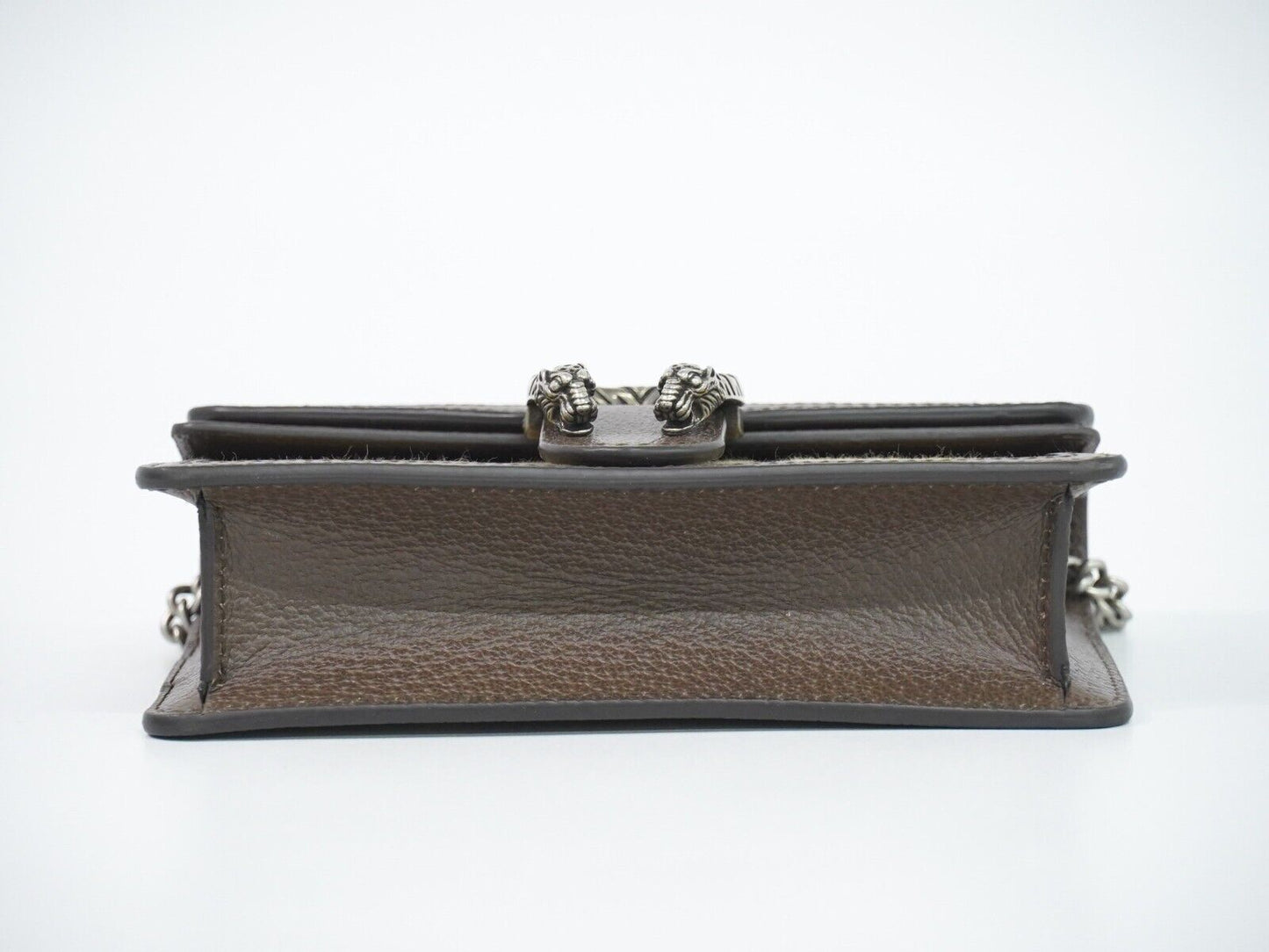Gucci Dionysus Flap Messenger Bag Shearling Beige Canvas Crossbody Bag Bag ( )