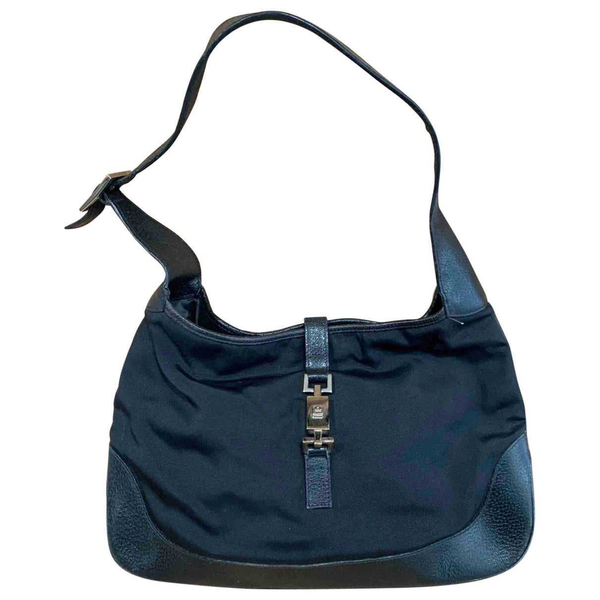 Gucci jackie    black cloth handbag