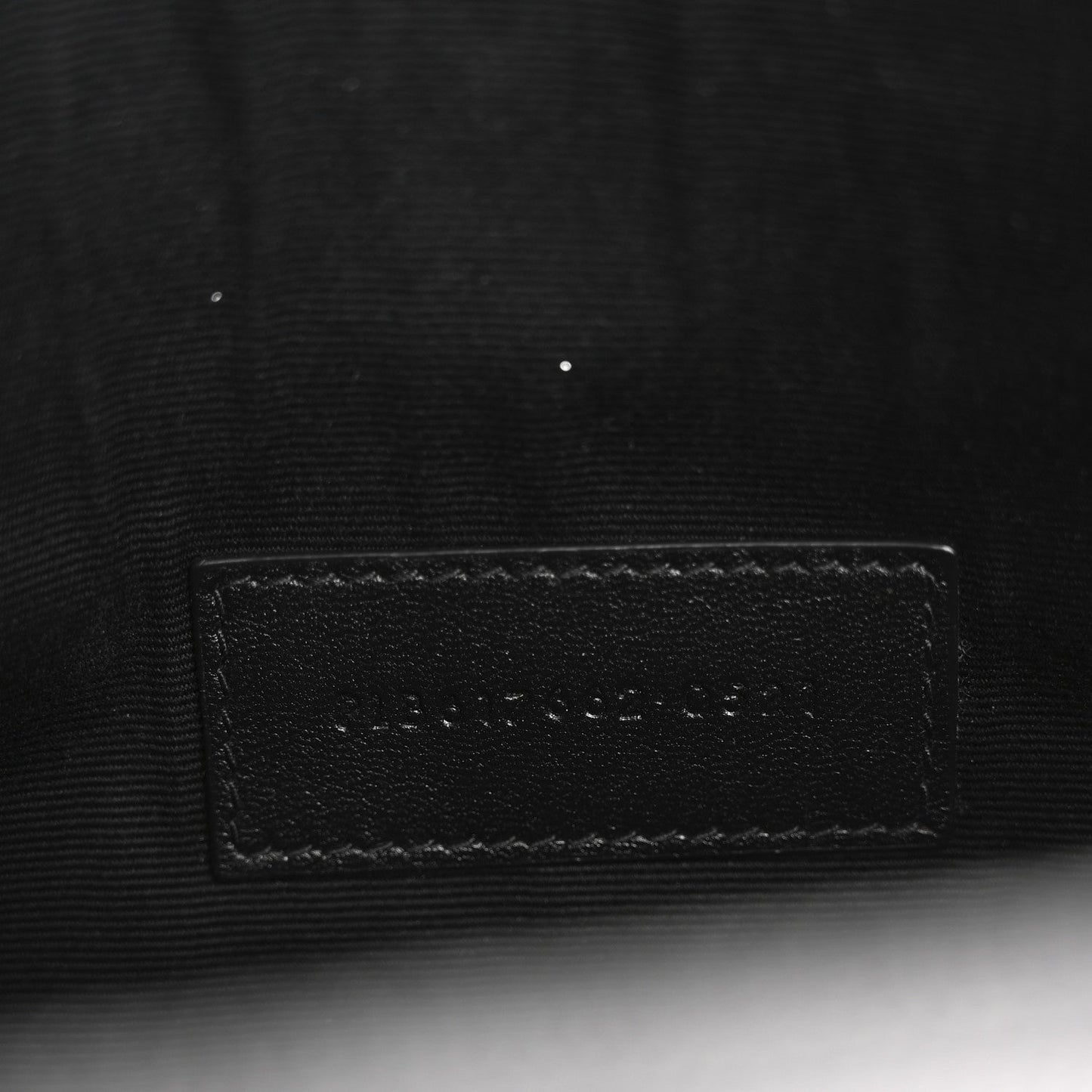 Saint Laurent Grain De Poudre Matelasse Chevron Monogram Envelope Clutch Black