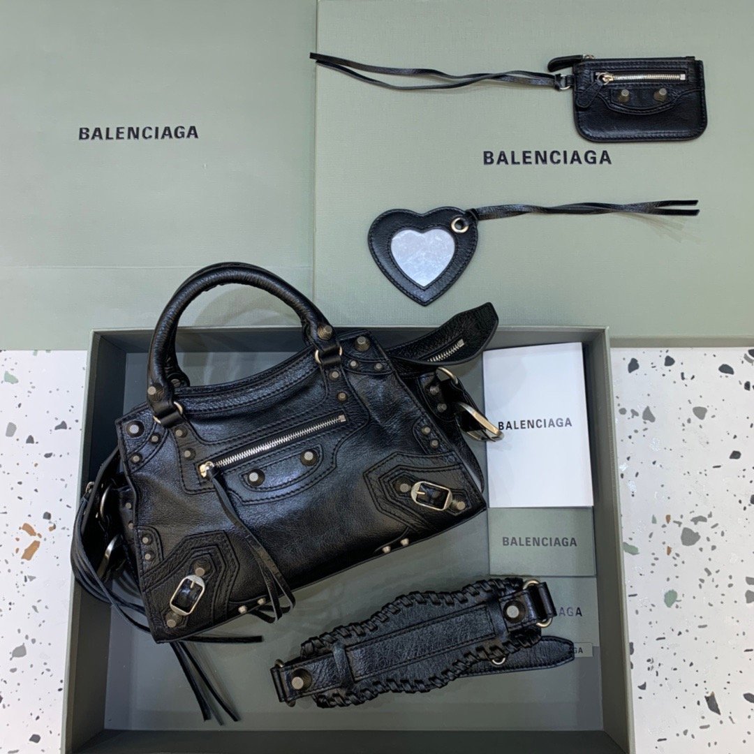 Top Quality Neo Cagole XS Handbag In Black, For Women,  Bags 10.2in/26cm 700940210B01000