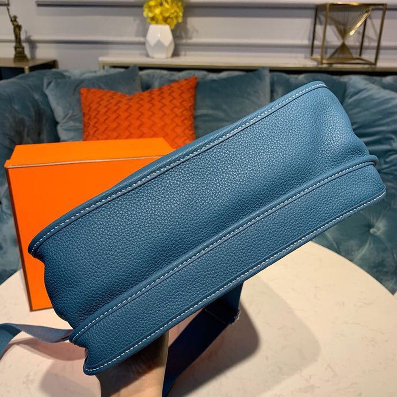 Top Quality Evelyne III GM Bag Middle Blue For Women 11.8in/30cm