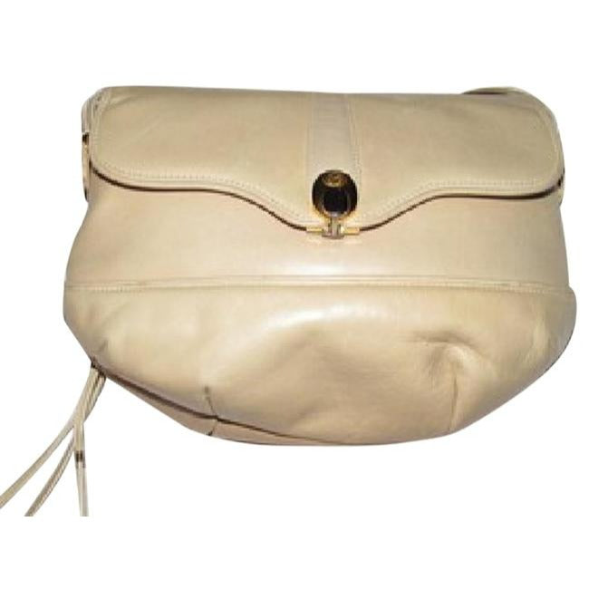 Gucci   Buttery Soft Beige Or Nude Leather Shoulder Bag