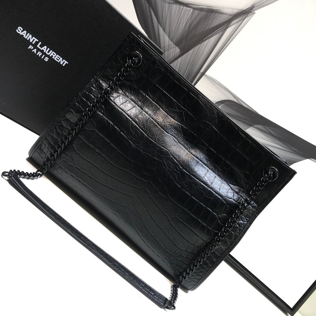 YSSL Niki Medium Shopping Bag Black For Women 12in/32cm YSL 