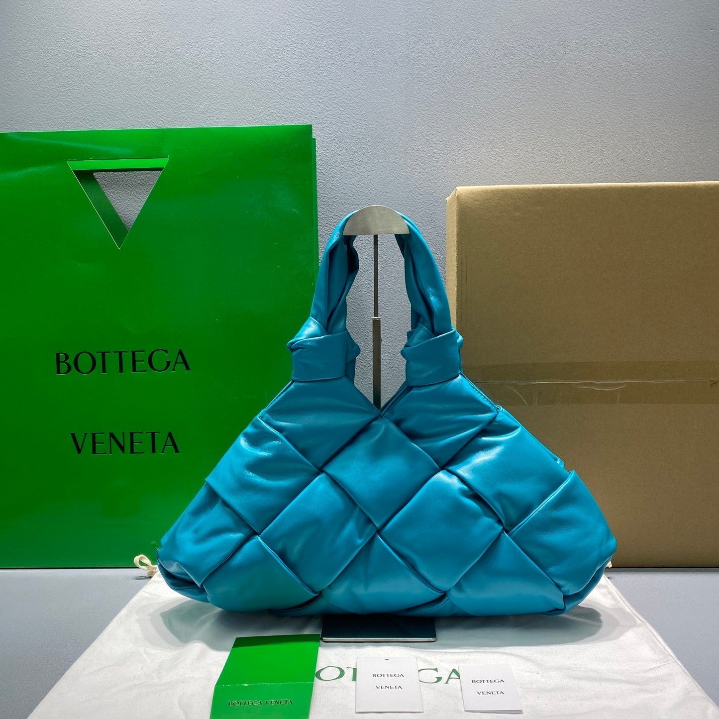 Top Quality Handle Bag Blue, For Women, Bags 17.3in/44cm