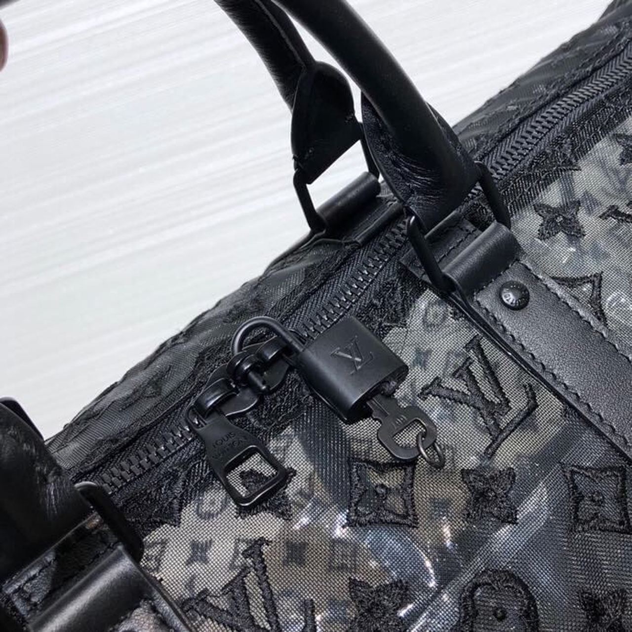 Top Quality Keepall Bandouliere 50 Monogram Black By Virgil Abloh For Women, WoBags, Shoulder And Crossbody Bags 19.7in/50cm Top Quality M53971