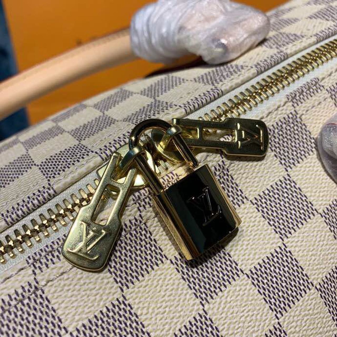 Top Quality Keepall Bandouliere 55 Damier Azur Canvas For Women,  Travel Bags 21.7in/55cm Top Quality N41429