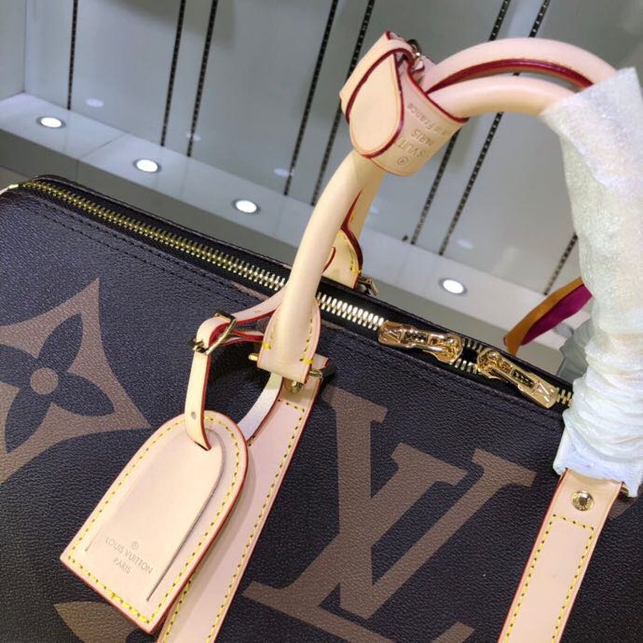 Top Quality Keepall Bandouliere 50 Monogram and Monogram Reverse Canvas For Women, Womens Handbags, Travel Bags 19.7in/50cm Top Quality M44739