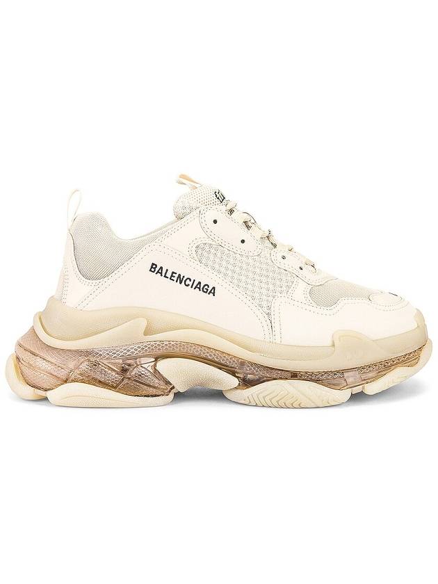Luxury Balenciaga Trending 2025 Triple S Clear Sole Low Top Sneakers Beige