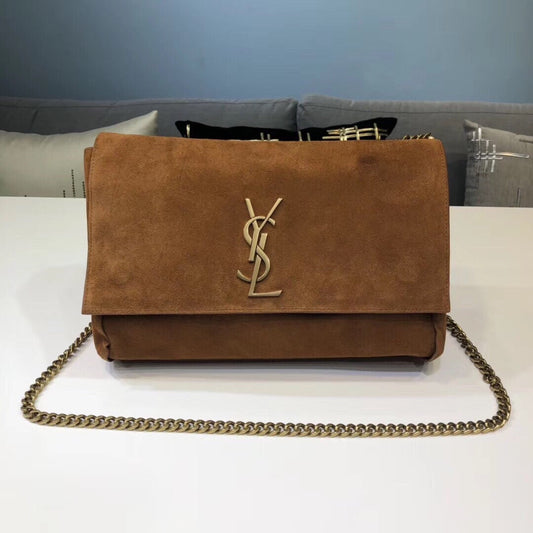 Top Quality Kate MeTop Qualityum Reversible Chain Bag Brown For Women 28.5in/11.2cm YSL 5538041S78W7761