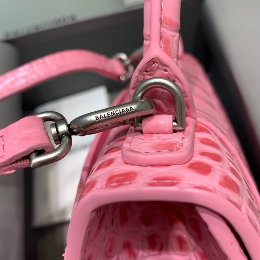 Top Quality Hourglass XS Handbag In Dark Pink, For Women,  Bags 7.4in/19cm