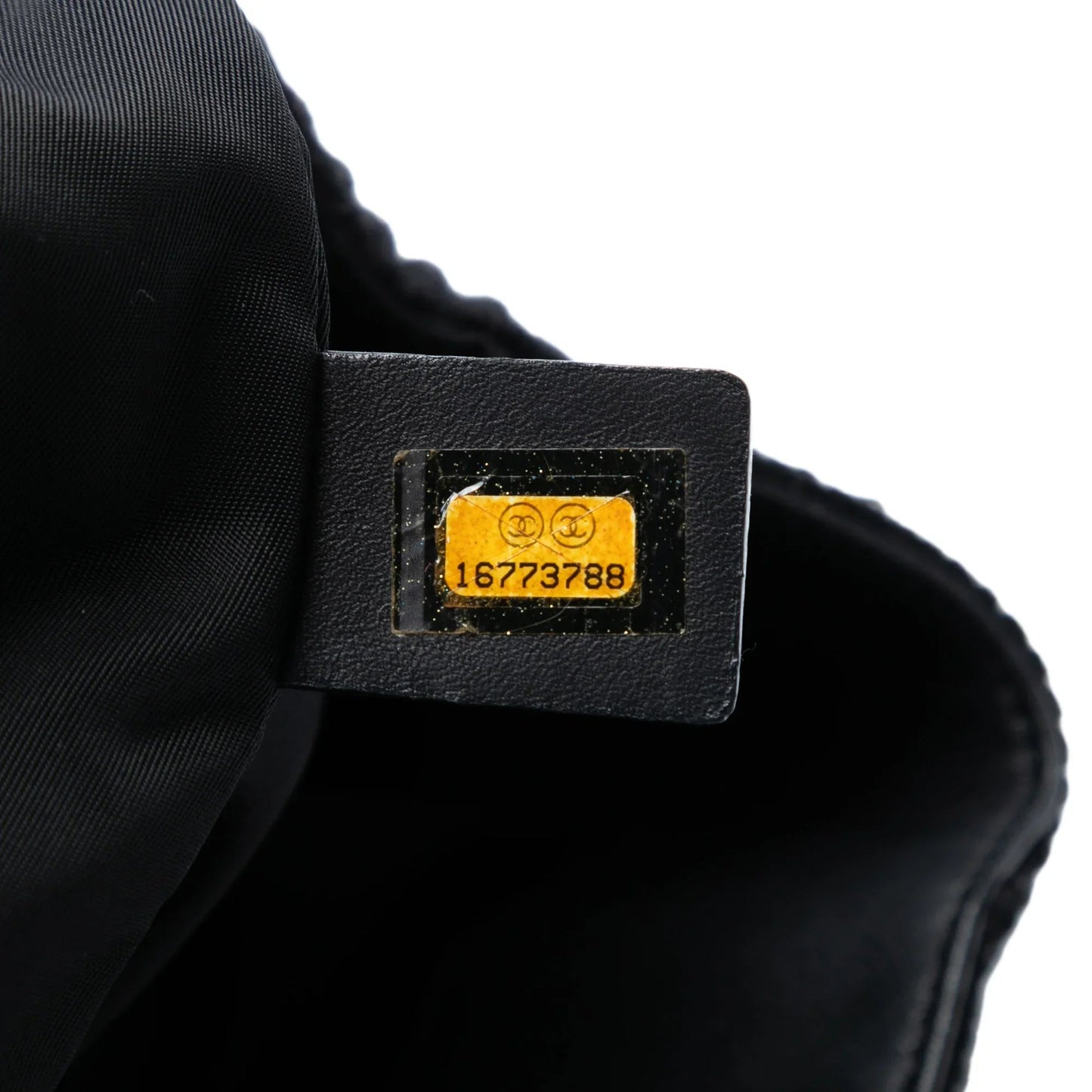 Black Chanel CC Wool and Leather Tote