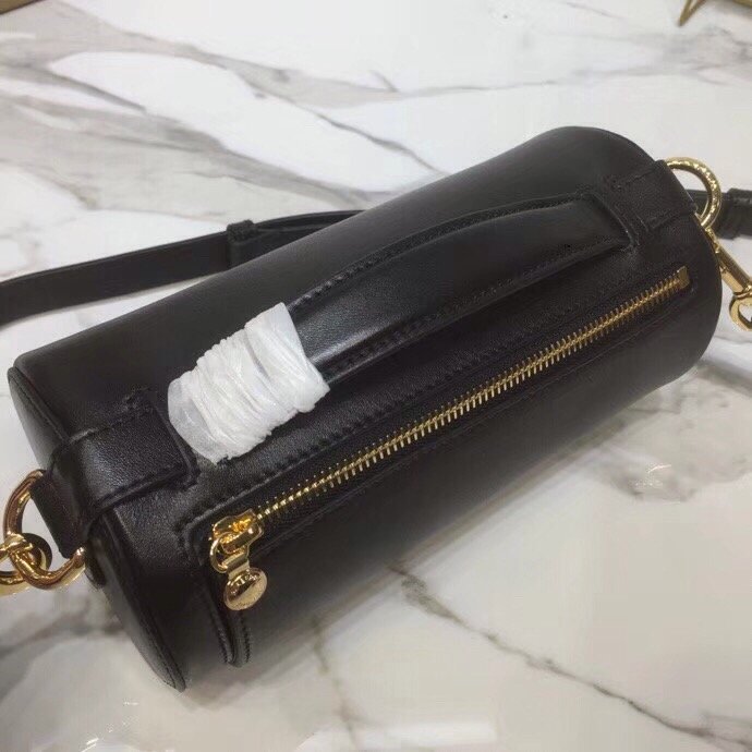 Top Quality The Kingdom Motif Barrel Bag In Black For Women, Bags 8.3in/21cm