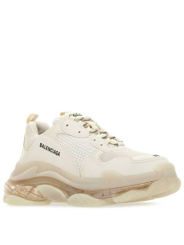 Luxury Balenciaga Trending 2025 Triple S Clear Sole Low Top Sneakers Beige