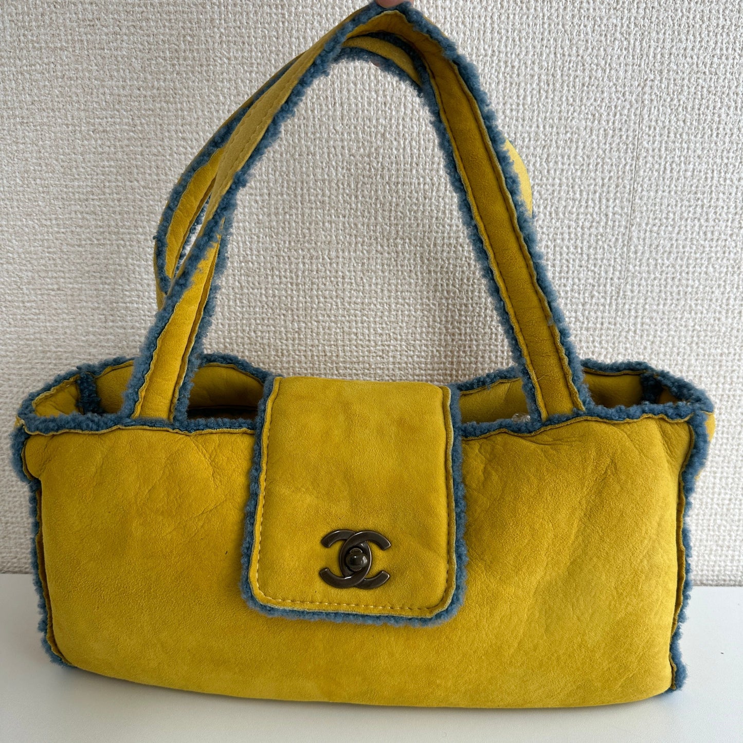 Chanel Shearling Shoulder Bag - Yellow Shoulder Bags, Handbags MR2504202594987