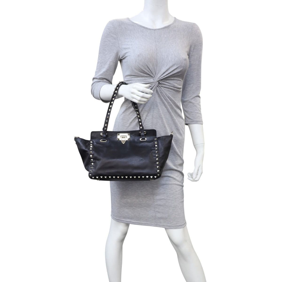 Valentino Rockstud Tote Small