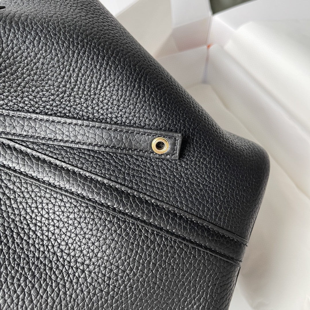 Top Quality Picotin Lock 18 Bag Black For Women, Handbags 7.1in/18cm