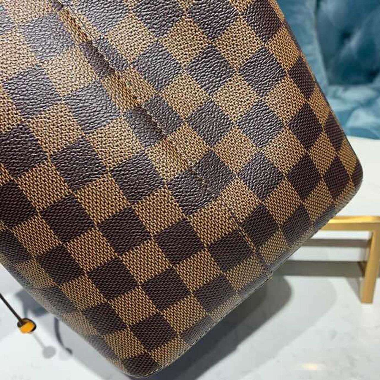 Top Quality Néo Noé BB Bucket Bag 26cm Damier Ebene Canvas Spring/Summer Collection N40213, Safran