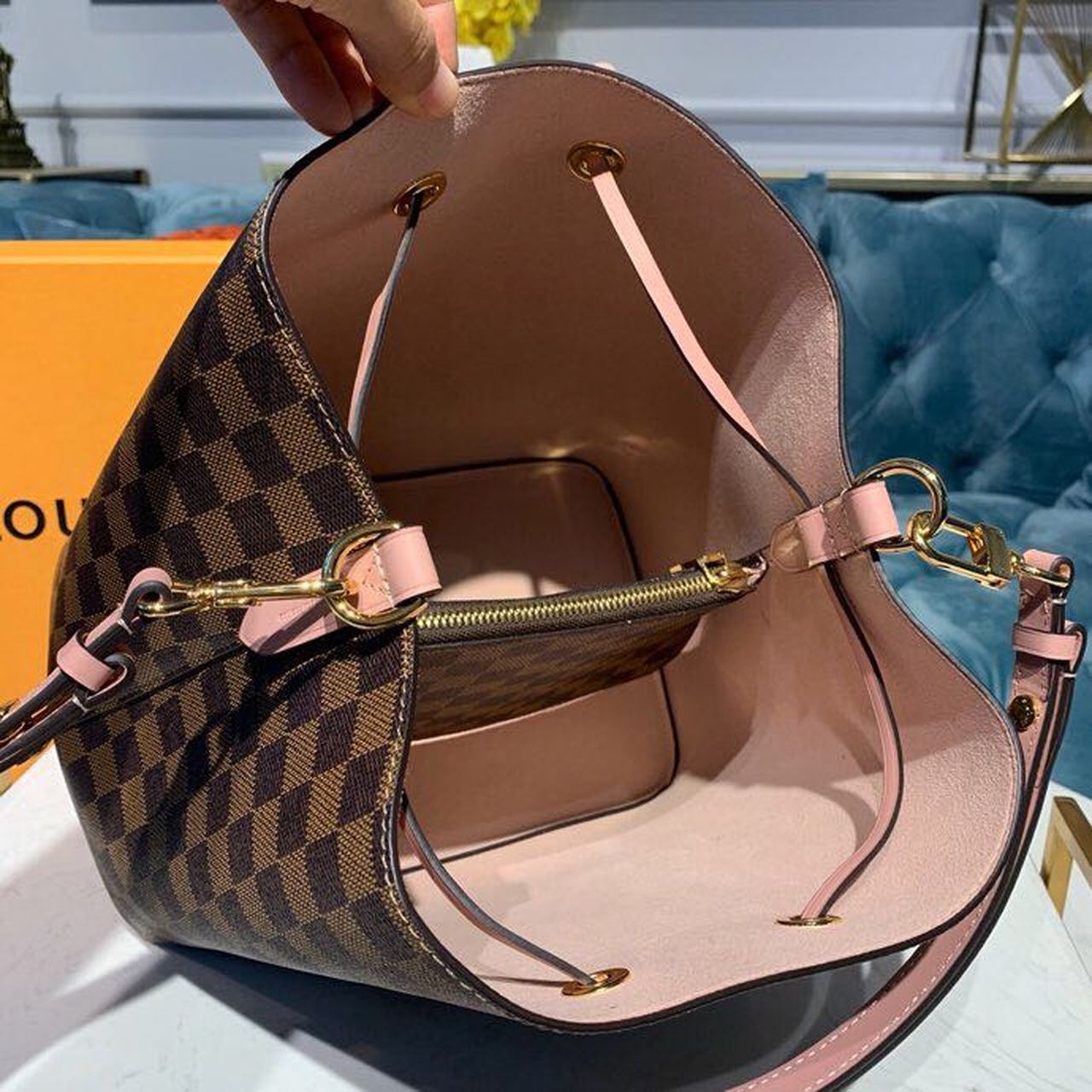 Top Quality Neo Noe BB Bucket Bag 26cm Damier Ebene Canvas Spring/Summer Collection N40198, Venus