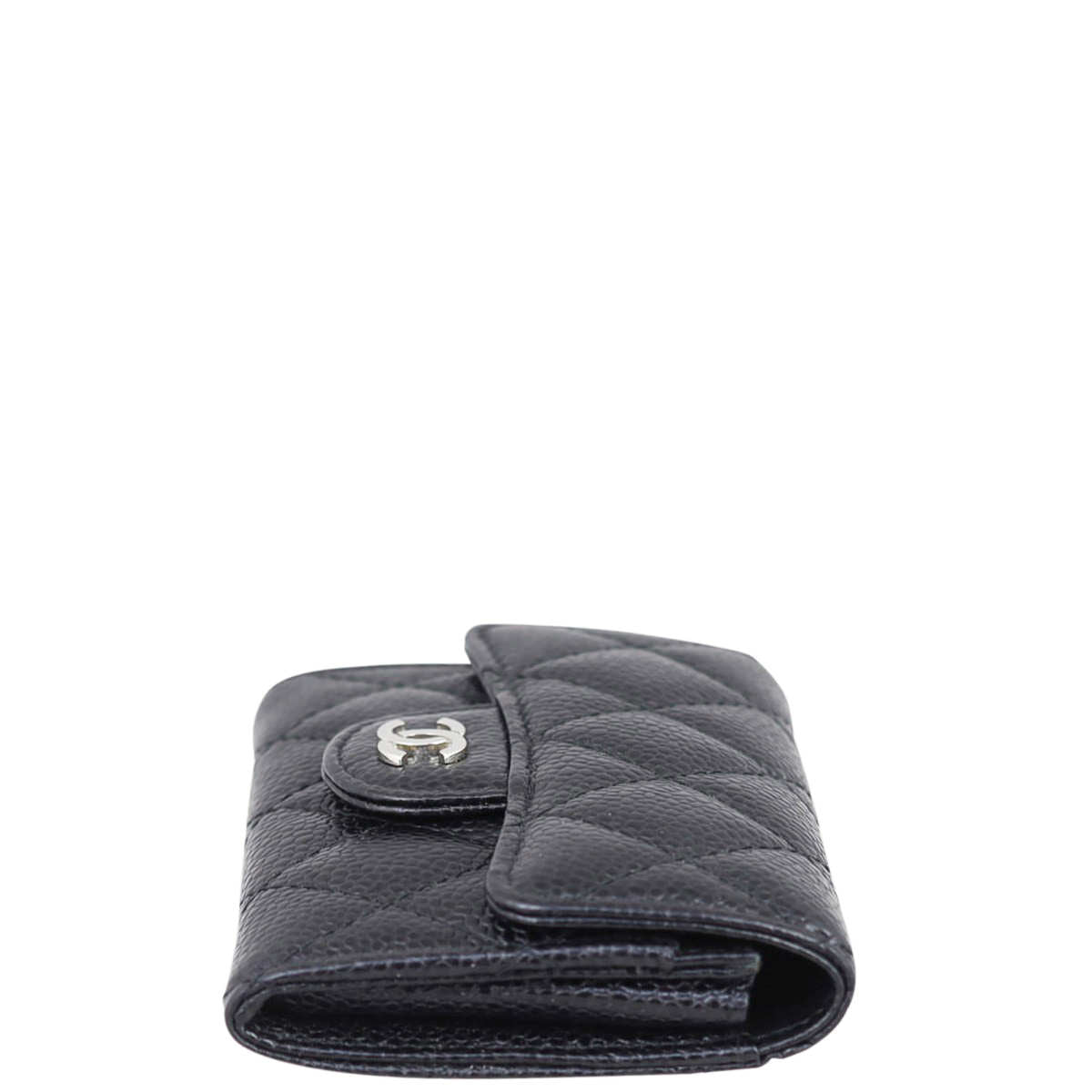 Chanel Classic Flap Card Holder  | Black SHW