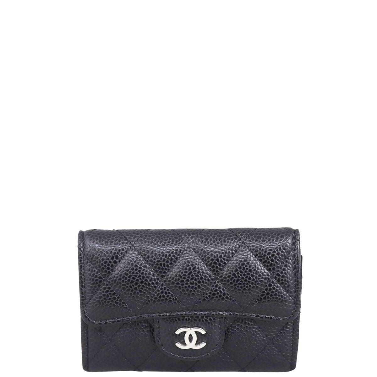 Chanel Classic Flap Card Holder  | Black SHW