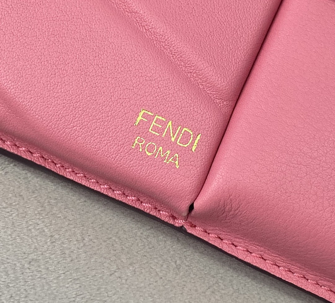 Top QualityTop Quality Bustine 2 Pockets Mini Pink Bag For Woman 16cm/6in