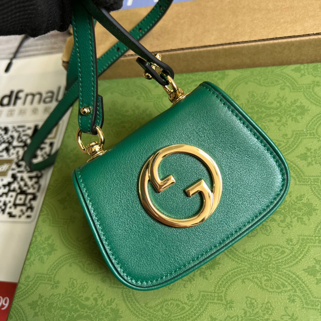 gg Blondie Card Case Wallet Green For Women, Women’s Bags 4.5in/12cm gg 698635 UXX0G 3120