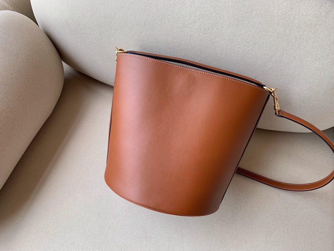 Top Quality Bucket 16 Bag Brown For Women 10in/25cm  195573CR4.04LU