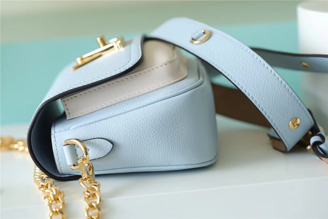 Top Quality Lockme Tender Light Blue For Women, Womens Handbags, Shoulder And Crossbody Bags 7.5in/19cm Top Quality