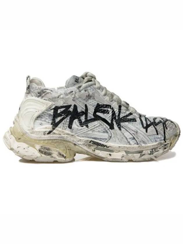 Luxury Balenciaga Trending 2025 Runner Graffiti Low Top Sneakers White