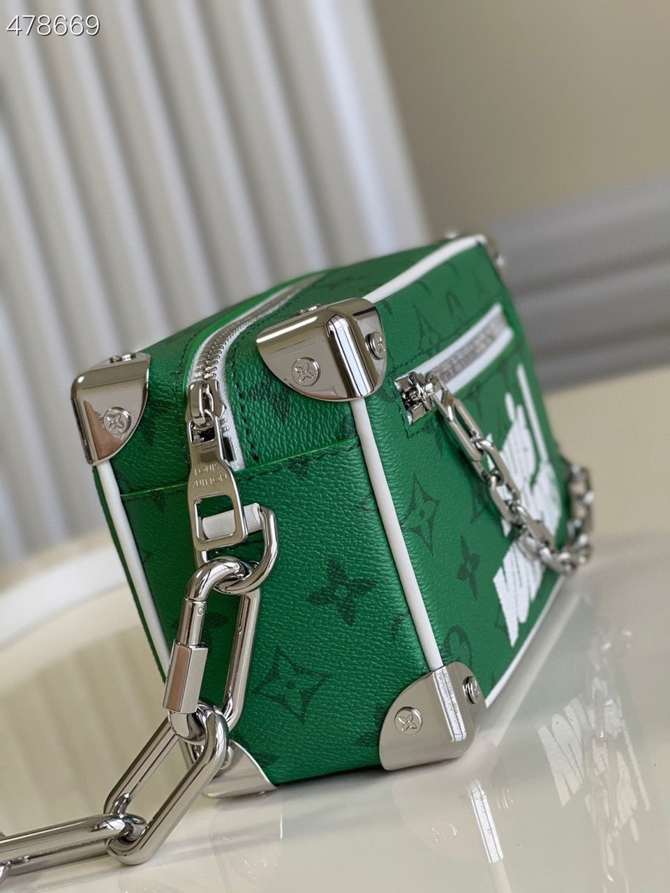 Top Quality Mini Soft Trunk  Monogram Canvas Green By Virgil Abloh For Fall-Winter, Handbags, Shoulder And Crossbody Bags 7.3in/18.5cm Top Quality M80816