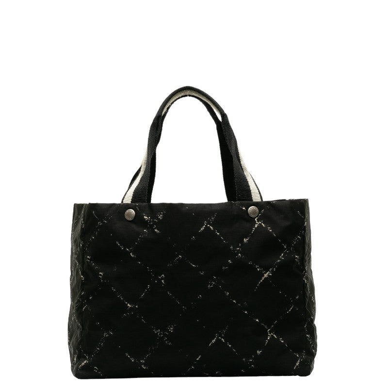 Chanel  Travel Line  Tooth Bag houlder Bag Black Nylon Lady Chanel