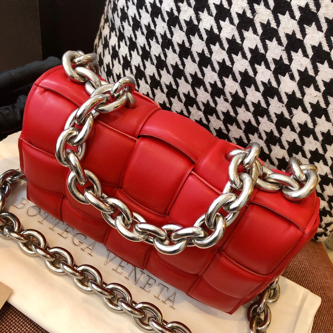 Top Quality Chain Cassette Red, For Women, Women’s Bags 10.2in/26cm