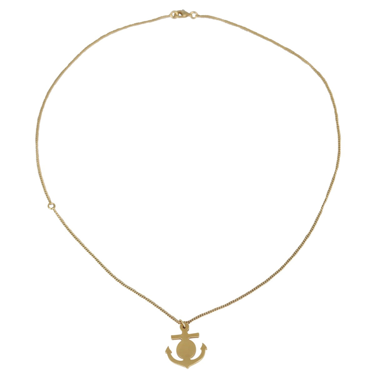 Chanel CC Anchor Pendant Necklace