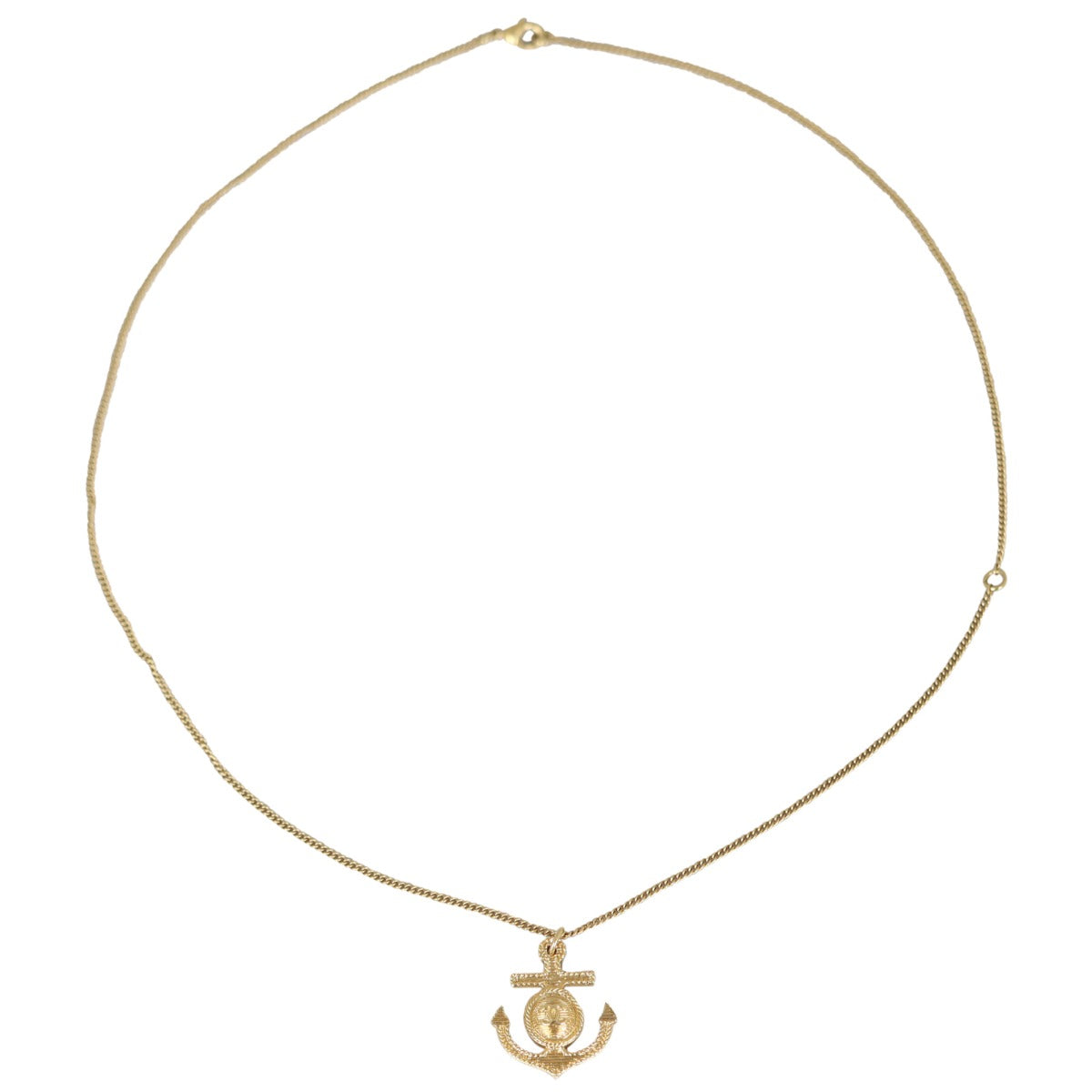 Chanel CC Anchor Pendant Necklace