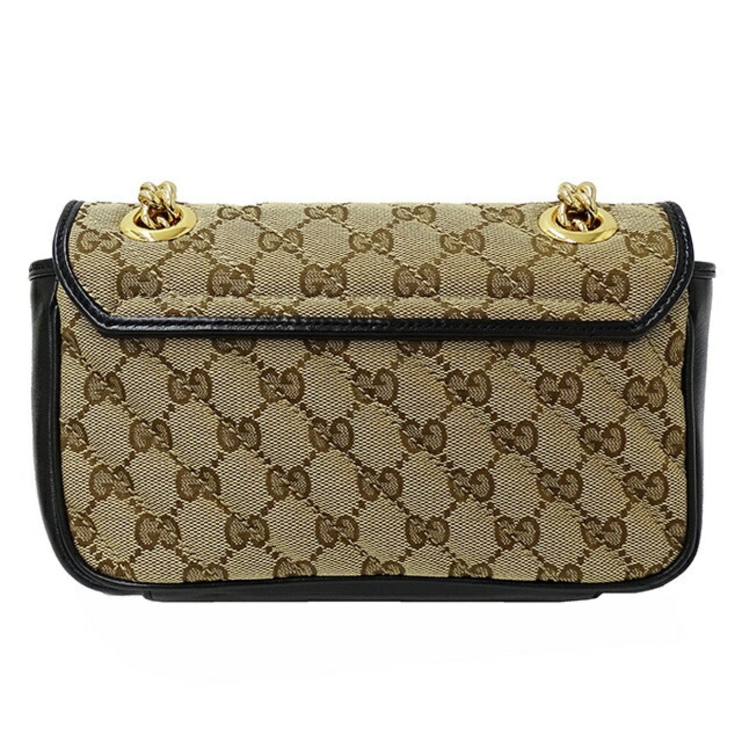 Gucci Gg Marmont Beige Canvas Shoulder Bag ( )